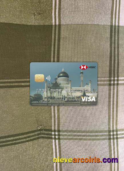 Brunei HSBC bank visa card photolook
